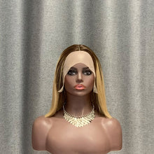 Load image into Gallery viewer, #4/22 Ombre Color T Lace Bob Wig Straight Human Hair