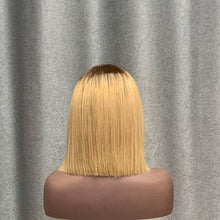 Load image into Gallery viewer, #4/22 Ombre Color T Lace Bob Wig Straight Human Hair
