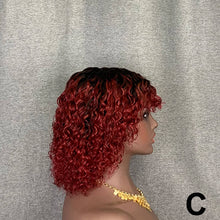 Load image into Gallery viewer, Bang Wig 100% Human Hair Curly Short Wigs High Quality