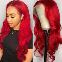 Load image into Gallery viewer, 13×6 Lace Front Wig Body Wave Red