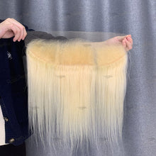 Load image into Gallery viewer, 13x4 HD Lace Frontal 613 Blonde Human Hair