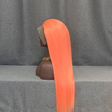 Load image into Gallery viewer, Pink Color Hair Lace Front Wig Straight