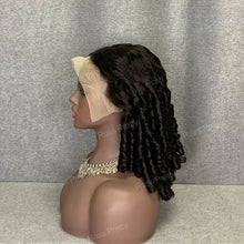 Load image into Gallery viewer, 18 Inch Loose Curly Hair Lace Wig 13x4 Lace Front Wig Natural Black