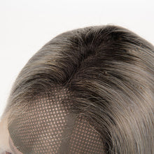 Load image into Gallery viewer, 1b/Grey Color Straight Hair Wig 13×6 Lace Front Wig Virgin Human Hair Wigs