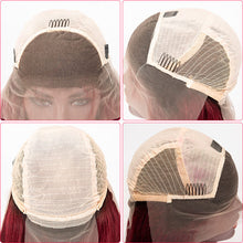 Load image into Gallery viewer, 1b/99j Color Straight Hair Wig 13×6 Lace Front Wig Virgin Human Hair Wigs