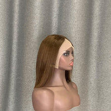 Load image into Gallery viewer, #4 Color T Lace Bob Wig Straight Human Hair