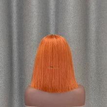 Load image into Gallery viewer, Ginger Bob Wig T Part Lace Straight Human Hair