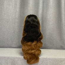 Load image into Gallery viewer, Skunk Stripe & Ombre 1b-30 Body Wave Front Lace Wig With #30 Highlights