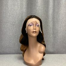 Load image into Gallery viewer, Skunk Stripe & Ombre 1b-30 Body Wave Front Lace Wig With #30 Highlights