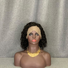 Load image into Gallery viewer, Water Wave #1b Human Hair C Side Part Lace Wig