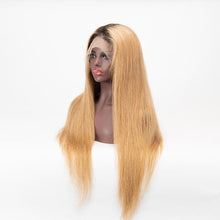 Load image into Gallery viewer, Full Lace Wig Straight Hair 1b 27 Color Hair Wig Virgin Human Hair Wig