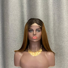 Load image into Gallery viewer, Double Drawn Hair Brown Bob Wig #1b-30 Ombre Customized Wig