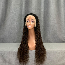 Load image into Gallery viewer, Ombre Wig Water Wave 26 Inch Dark Brown Wig