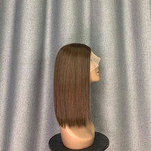 Load image into Gallery viewer, Dark Brown/ Chestnut Brown Hair Bob Wig Straight & Loose Wave Wig