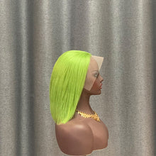 Load image into Gallery viewer, green bob wig