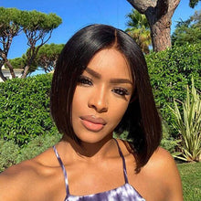 Load image into Gallery viewer, Wear and Go Glueless Bob Wig Kim K Style Bone Straight Hair