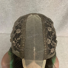 Load image into Gallery viewer, 2x6 Lace Closure Bob Wig #1b-Green Ombre Hair