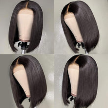 Load image into Gallery viewer, 4x4 Lace Bob Wig Straight Virgin Hair Wig