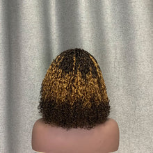 Load image into Gallery viewer, Double Drawn Hair Pixie Curly Glueless Wig With Bang 30#4# Color