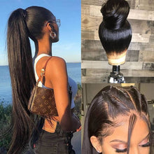 Load image into Gallery viewer, ponytail_wig_Straight_360_lace_wig