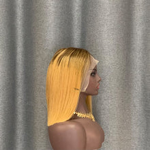 Load image into Gallery viewer, Highlight #4/27 Bob Wig T Part Lace Straight Human Hair