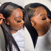 Load image into Gallery viewer, Straight Hair 13×4 Transparent Lace Front Wigs Human Hair Wigs