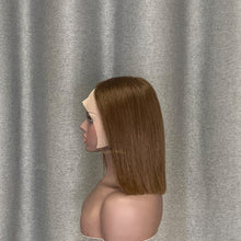 Load image into Gallery viewer, #4 Color T Lace Bob Wig Straight Human Hair