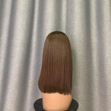 Load image into Gallery viewer, Dark Brown/ Chestnut Brown Hair Bob Wig Straight & Loose Wave Wig