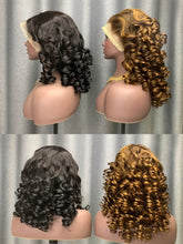 Load image into Gallery viewer, #1b Loose Wave Virgin Hair 13x4 Lace Front Wig | Pre-made Wig