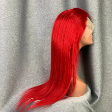 Load image into Gallery viewer, Red Wig 13x4 Lace Frontal Wig Human Hair Wig Straight