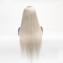 Load image into Gallery viewer, Full Lace Wig 1b Gray Color Hair Wig Virgin Human Hair Wig