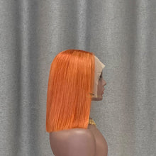 Load image into Gallery viewer, Ginger Bob Wig T Part Lace Straight Human Hair