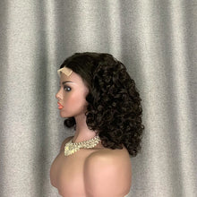 Load image into Gallery viewer, Magic Curly Double Drawn Wig 16 Inch 4x4 Lace Closure Wig