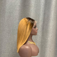 Load image into Gallery viewer, 13x4 HD Lace Frontal Bob Wig #4-27 Ombre Color