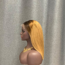 Load image into Gallery viewer, 13x4 HD Lace Frontal Bob Wig #4-27 Ombre Color