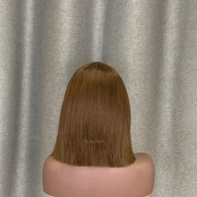 Load image into Gallery viewer, #4 Color T Lace Bob Wig Straight Human Hair