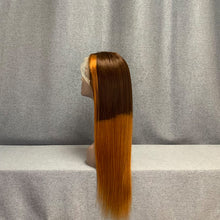 Load image into Gallery viewer, #4-Golden Colored Straight Human Hair Lace Front Wig 18-24 Inch Available