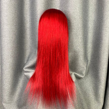 Load image into Gallery viewer, Red Wig 13x4 Lace Frontal Wig Human Hair Wig Straight