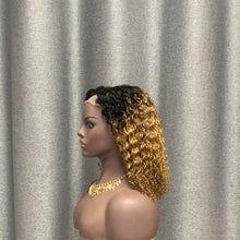 Load image into Gallery viewer, 1b/30 Bob Wig Water Wave 4x4 Lace Closure Wig
