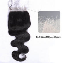 Load image into Gallery viewer, 5×5 HD Lace Closure Body Wave Human Hair