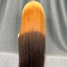 Load image into Gallery viewer, Ombre Wig 180% Density Straight 613-4-1b Color Human Hair Wig