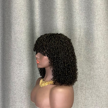 Load image into Gallery viewer, Pixie Curly Wig With Bang Double Drawn Hair Wig Glueless Wig