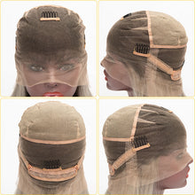 Load image into Gallery viewer, Full Lace Wig 1b Gray Color Hair Wig Virgin Human Hair Wig