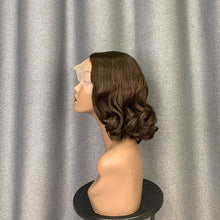 Load image into Gallery viewer, Dark Brown/ Chestnut Brown Hair Bob Wig Straight & Loose Wave Wig