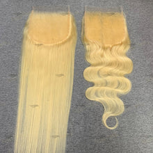Load image into Gallery viewer, 6x6 HD Lace Closure 613 Blonde Human Hair