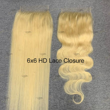Load image into Gallery viewer, 6x6 HD Lace Closure 613 Blonde Human Hair