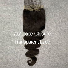 Load image into Gallery viewer, Body Wave Hair 7x7 Lace Closure With Baby Hair 100% Human Hair