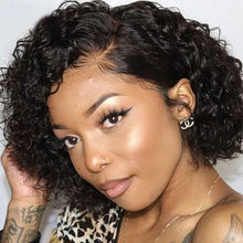 Load image into Gallery viewer, 8 Inch Short Bob Wig Water Wave Bouncy Curly Lace Front Wigs - Ross Pretty Hair Official