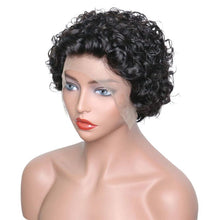 Load image into Gallery viewer, 8 Inch Short Bob Wig Water Wave Bouncy Curly Lace Front Wigs - Ross Pretty Hair Official