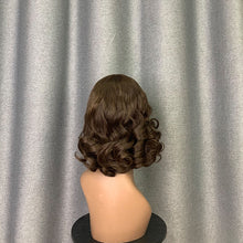Load image into Gallery viewer, Dark Brown/ Chestnut Brown Hair Bob Wig Straight & Loose Wave Wig